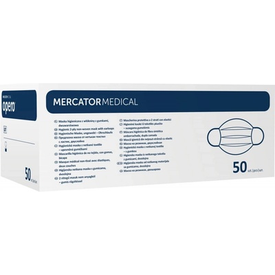 Mercator Jednorázové rúško modré 50 ks