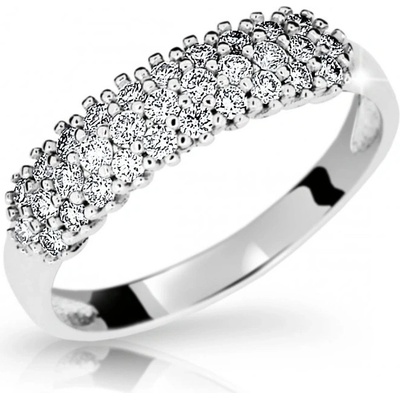 Cutie Jewellery prsteň z bieleho zlata so zirkónmi Z6882 1973 10 X 2