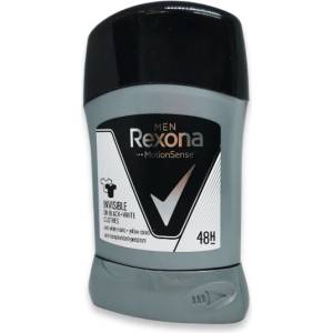 Rexona стик мъжки, Invisible, On black+White, 50мл