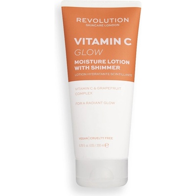 Revolution Skin REVOLUTION Body Skincare Vitamin C (Glow) Moisture Lotion with Shimmer Лосион за тяло дамски 200ml