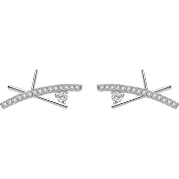 Silenti Jewelry Сребърни обеци "Кръстопът