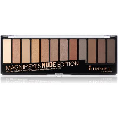 Rimmel Magnif’ Eyes палитра от сенки за очи цвят 001 Nude Edition 14.16 гр