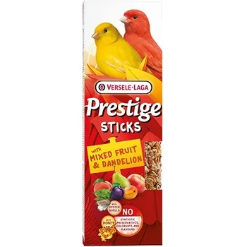 Versele-Laga Versele Laa - Prestige Sticks Canaries with Mixed Fruit & Dandelion - Стикове с разнообразие от семена за канарчета - със микс от плодове и глухарче, 2х30гр