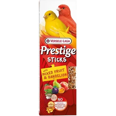 Versele-Laga Versele Laa - Prestige Sticks Canaries with Mixed Fruit & Dandelion - Стикове с разнообразие от семена за канарчета - със микс от плодове и глухарче, 2х30гр