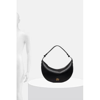 KARL LAGERFELD Чанта тип кроасан дамска от кожа K/AUTOGRAPH (B2W30236)