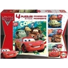 Educa 14942 cardboard multi Disney Cars II 25,20,16,12 dielov