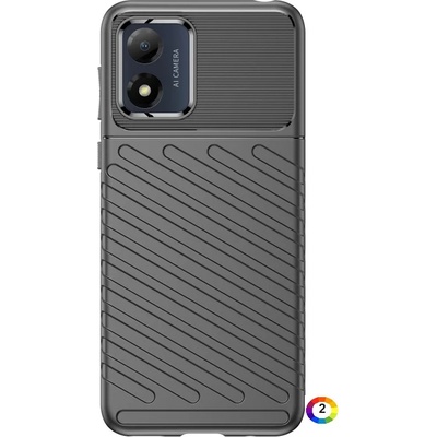 Motorola Moto E13 4G Удароустойчив Twill Texture Калъф и Протектор