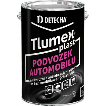 Detecha Tlumex Plast antikorozní barva na auto a podvozek, černá, 4 kg