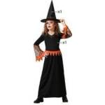 BigBuy Carnival Маскировъчен костюм за деца Оранжев Вещица Размер 7-9 години 725f4d