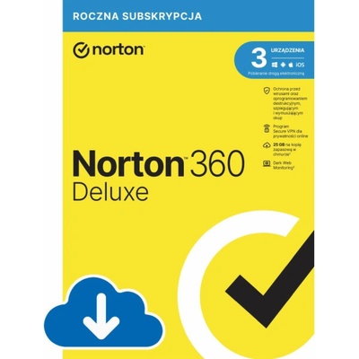 Norton 360 Deluxe 3 lic. 1 rok (21408143)