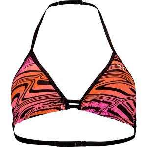 PUMA Printed Triangle bikini top - Orange (Purple / Orange)