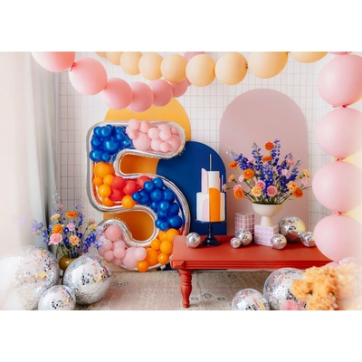 PartyDeco Číselný rám na balóny 5