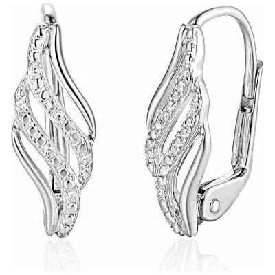 Gems, Diamantové náušnice Virginia v bílém zlatě, 585-38-3-8065.1B00.0.00.HSISC.000.08