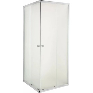 INVENA Душ кабина Invena Parla квадратна с плъзгащи се врати 80x80 хром матово стъкло (AK-48-181-O)