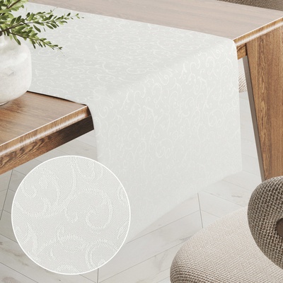 Biante Teflónový behúň TF-010 Ornamenty smotanový 20x120 cm