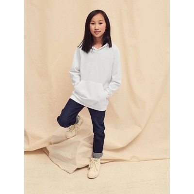 Fruit of the Loom White children's hoodie