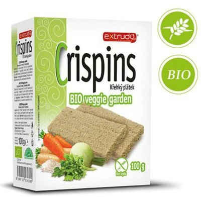 Extrudo Crispins křehký plátek veggie garden Bio 100 g – Zboží Dáma