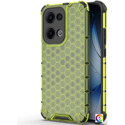OPPO Reno13 Pro Силиконов Калъф Honeycomb TPU и Протектор