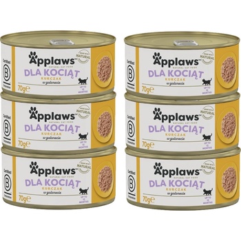 Applaws Cat Kitten kura 6 x 70 g
