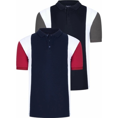 Dewberry T8596 Duo Set Tshirt čierna tmavomodrá
