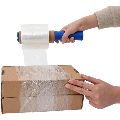 vidaXL Стреч фолио 10 бр. прозрачно 23 m 10 cm x 300 m (4104866)