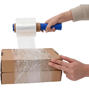 vidaXL Стреч фолио 10 бр. прозрачно 23 m 10 cm x 300 m (4104866)