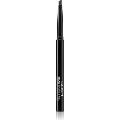 Gosh copenhagen Brow Shape & Fill двустранен молив за вежди цвят 002 Greybrown 0.5 гр