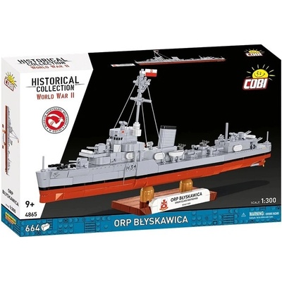 COBI 4865 World War II 1:300 Polský torpédoborec ORP Blyskawica