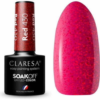 Claresa Gél lak Red 430 5 ml