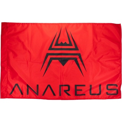 ANAREUS ANAREUS herná vlajka 60x90 cm - Červená