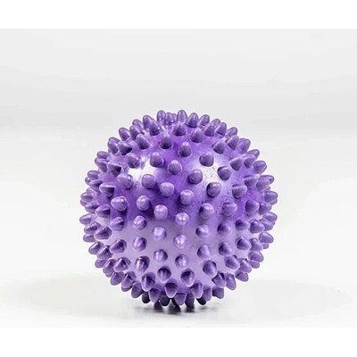 Yellowsport Masážna loptička SPIKY – mäkká - fialový 9 cm