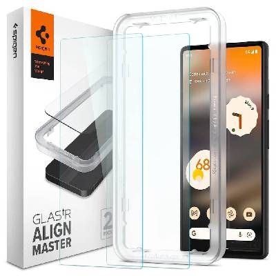 Glass. Tr Align Master Tempered Glass 2 Pack - 2 броя калени стъклени защитни покрития за дисплея на Google Pixel 6A (прозрачен)