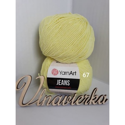 YarnArt Jeans 67 Žltá svetlá