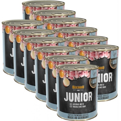 Belcando Junior Hydina s vajcom 12 x 800 g