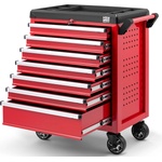HBM Machines Количка за инструменти hbm - модел 2, 7 чекмеджета, червена (h136504)