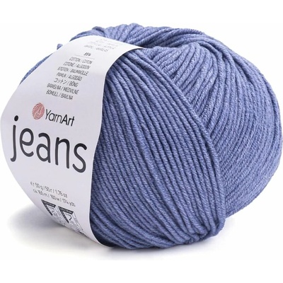 YarnArt pletací / háčkovací příze JEANS 68 šedá, jednobarevná, 50g/160m