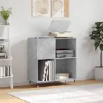vidaXL Шкаф за грамофонни плочи сив 84, 5x38x89 см инженерно дърво (831768)