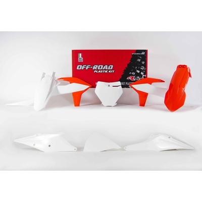 Rtech sada plastov KTM oranžovo-biela 6 dielov vr. L krytu vzduch filtra