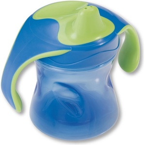 Baby-Nova Тренировъчна чашка с капаче Baby Nova - 220 ml, синя (34119)