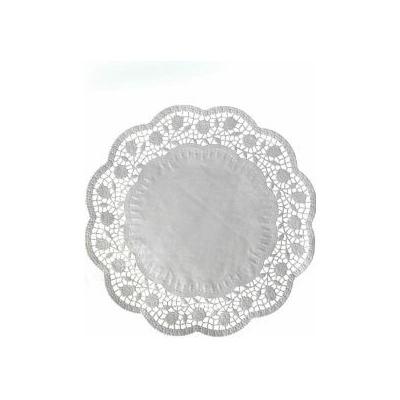 Dekorativní krajky kulaté Ø 26 cm [100 ks] (72326)