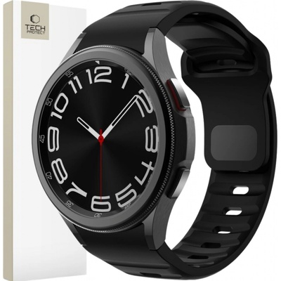 Tech-Protect Silicone Line na Samsung Galaxy Watch 4 / 5 / 5 Pro / 6 / 7 / FE, černý TEC313600