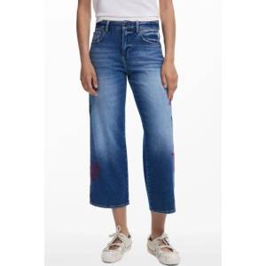 DESIGUAL Дамски дънки Desigual, Размер 42, Цвят Синьо (25WWDD21_AZ5053)