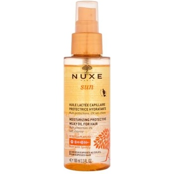 NUXE Sun Milky Oil Spray защитно мляко с пулверизатор за защита и хидратация на косата 100 ml унисекс