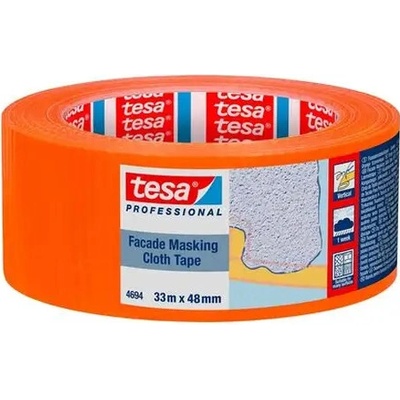 Tesa Pro Páska maliarska maskovacia tkaná lepiaca 33 m x 48 mm oranžová