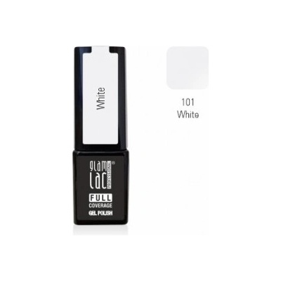 GlamLac Gel lak bílý 101 White 6 ml