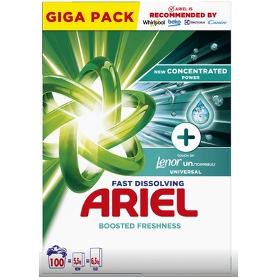 Ariel Universal Lenor Unstoppables prášek 5,5 kg 100 PD – Hledejceny.cz