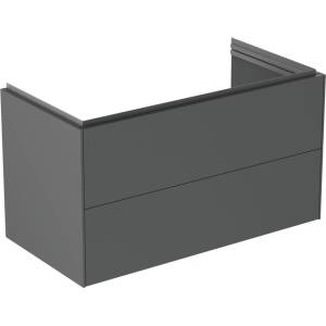Ideal Standard Atelier Conca стенен шкаф за монтаж на стена, 2 чекмеджета, матов антрацит, 100 см (T4575Y2)