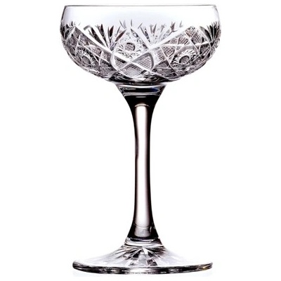Bohemia Crystal Ručně broušené sklenice na aperitiv a koktejl Bratislava 2 x 75 ml