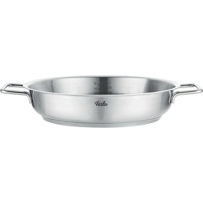 Fissler Servírovacia panvica PURE 28 cm strieborná nerezová oceľ