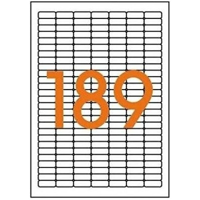 Etikety univerzálne odnímateľné 25,4x10mm Agipa A4 25 hárkov
